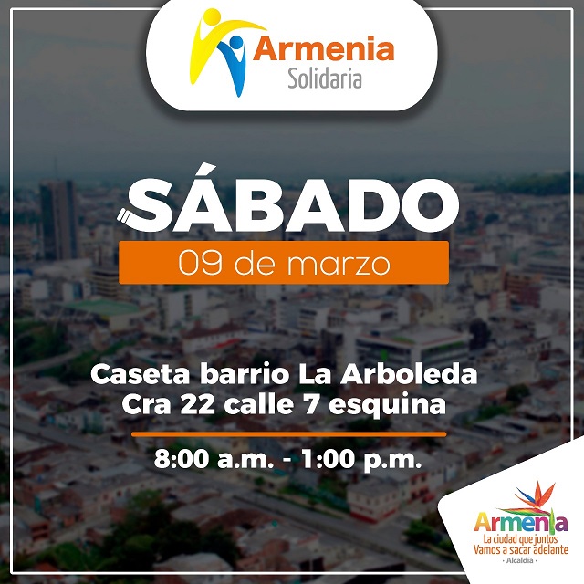 ¡Armenia solidaria será en la comuna 9!