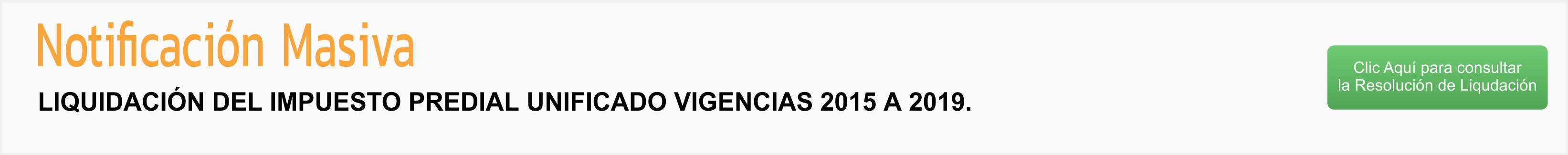 NOTIFICACIÓN MASIVA PREDIAL